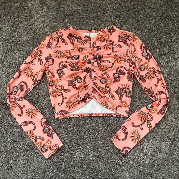 NWT ALC Ansel Rash Guard Size Extra Small XS Pink - Picture 2 of 5